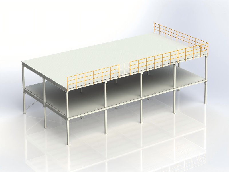 Support mezzanine en acier pour entrepôt - Plate-forme en acier -Kingmore